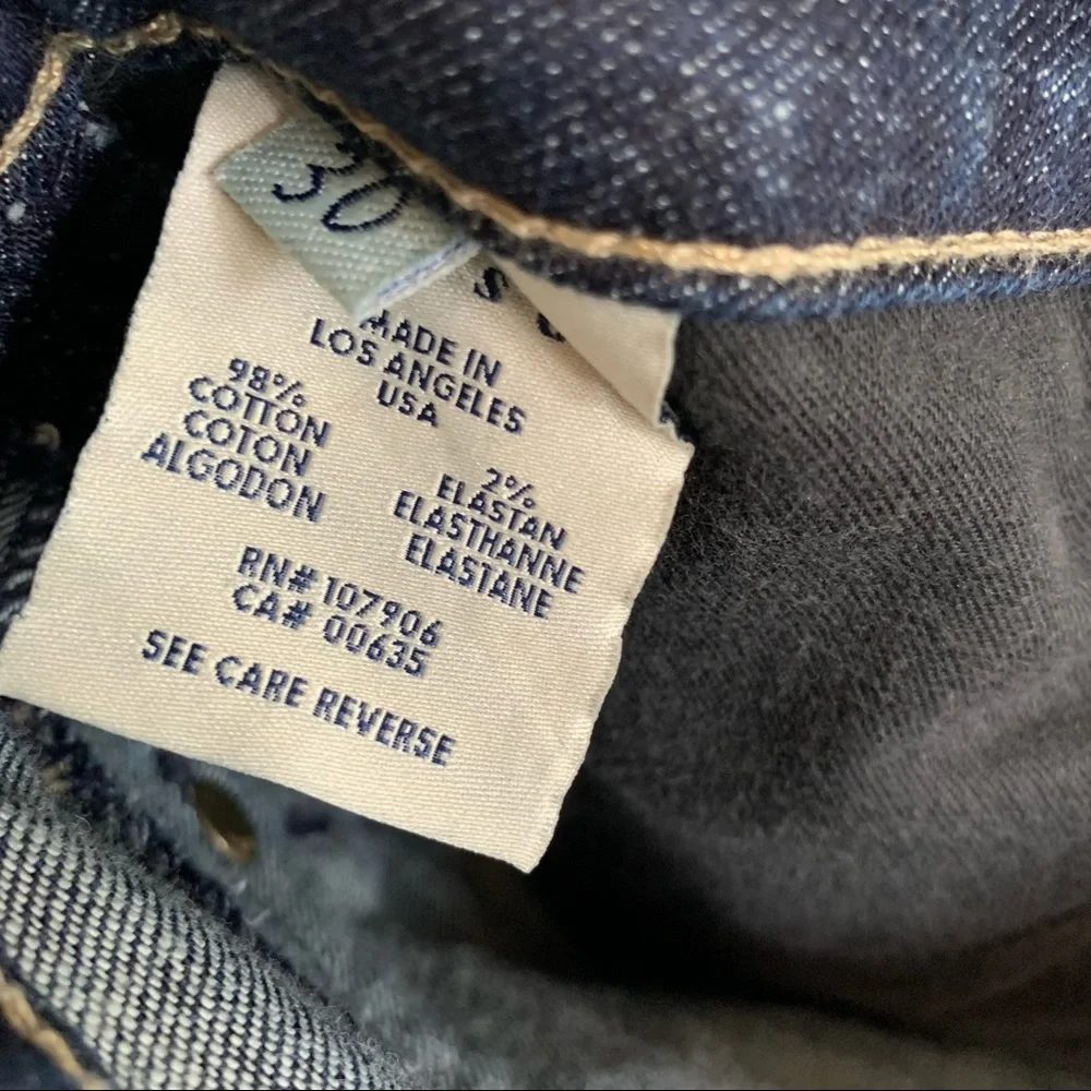 HUDSON Cropped Cuffed Jeans Union Jack Hudson Label Blue Women’s Size 30
